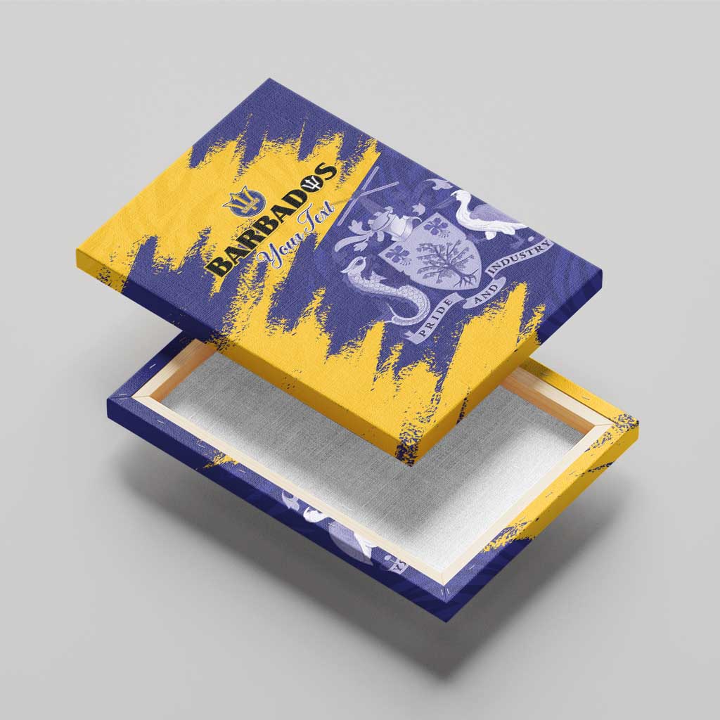 Barbados Royals Cricket Custom Canvas Wall Art Coat Of Arms Flag Style - African Pride
