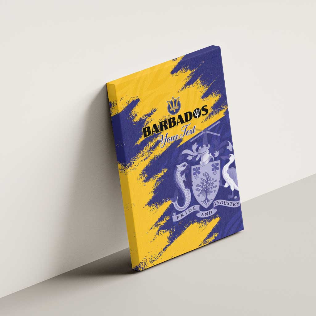 Barbados Royals Cricket Custom Canvas Wall Art Coat Of Arms Flag Style - African Pride