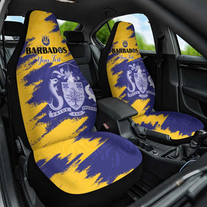Barbados Royals Cricket Custom Car Seat Cover Coat Of Arms Flag Style - African Pride