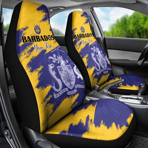 Barbados Royals Cricket Custom Car Seat Cover Coat Of Arms Flag Style - African Pride