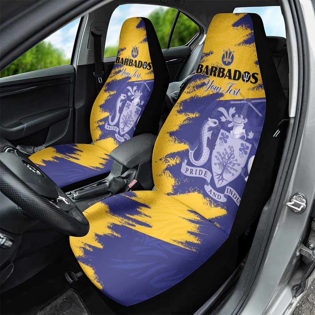 Barbados Royals Cricket Custom Car Seat Cover Coat Of Arms Flag Style - African Pride