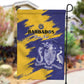Barbados Royals Cricket Custom Garden Flag Coat Of Arms Flag Style - African Pride
