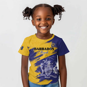Barbados Royals Cricket Custom Kid T shirt Coat Of Arms Flag Style - African Pride