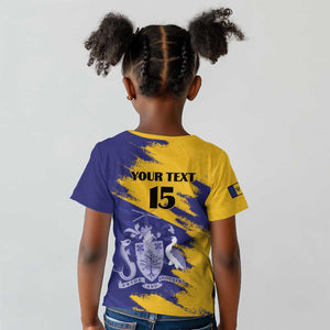 Barbados Royals Cricket Custom Kid T shirt Coat Of Arms Flag Style - African Pride