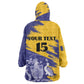 Barbados Royals Cricket Custom Kid Wearable Blanket Hoodie Coat Of Arms Flag Style - African Pride