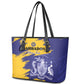 Barbados Royals Cricket Custom Leather Tote Bag Coat Of Arms Flag Style - African Pride