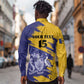 Barbados Royals Cricket Custom Long Sleeve Button Shirt Coat Of Arms Flag Style - African Pride