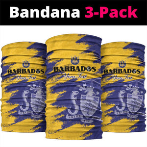 Barbados Royals Cricket Neck Gaiter Coat Of Arms Flag Style - African Pride