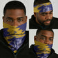 Barbados Royals Cricket Neck Gaiter Coat Of Arms Flag Style - African Pride