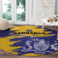 Barbados Royals Cricket Custom Round Carpet Coat Of Arms Flag Style - African Pride