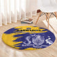 Barbados Royals Cricket Custom Round Carpet Coat Of Arms Flag Style - African Pride