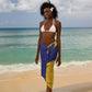 Barbados Royals Cricket Custom Sarong Coat Of Arms Flag Style - African Pride