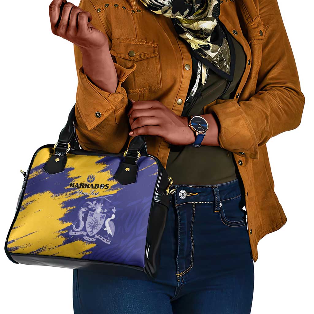 Barbados Royals Cricket Custom Shoulder Handbag Coat Of Arms Flag Style - African Pride