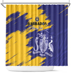 Barbados Royals Cricket Custom Shower Curtain Coat Of Arms Flag Style - African Pride