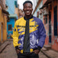 Barbados Royals Cricket Custom Sleeve Zip Bomber Jacket Coat Of Arms Flag Style - African Pride