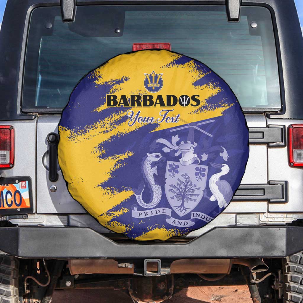 Barbados Royals Cricket Custom Spare Tire Cover Coat Of Arms Flag Style - African Pride