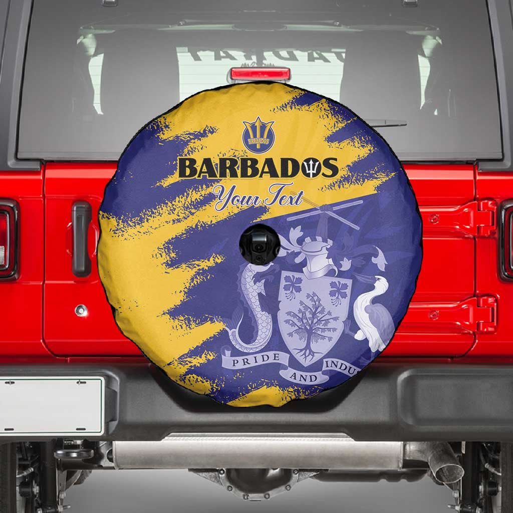 Barbados Royals Cricket Custom Spare Tire Cover Coat Of Arms Flag Style - African Pride