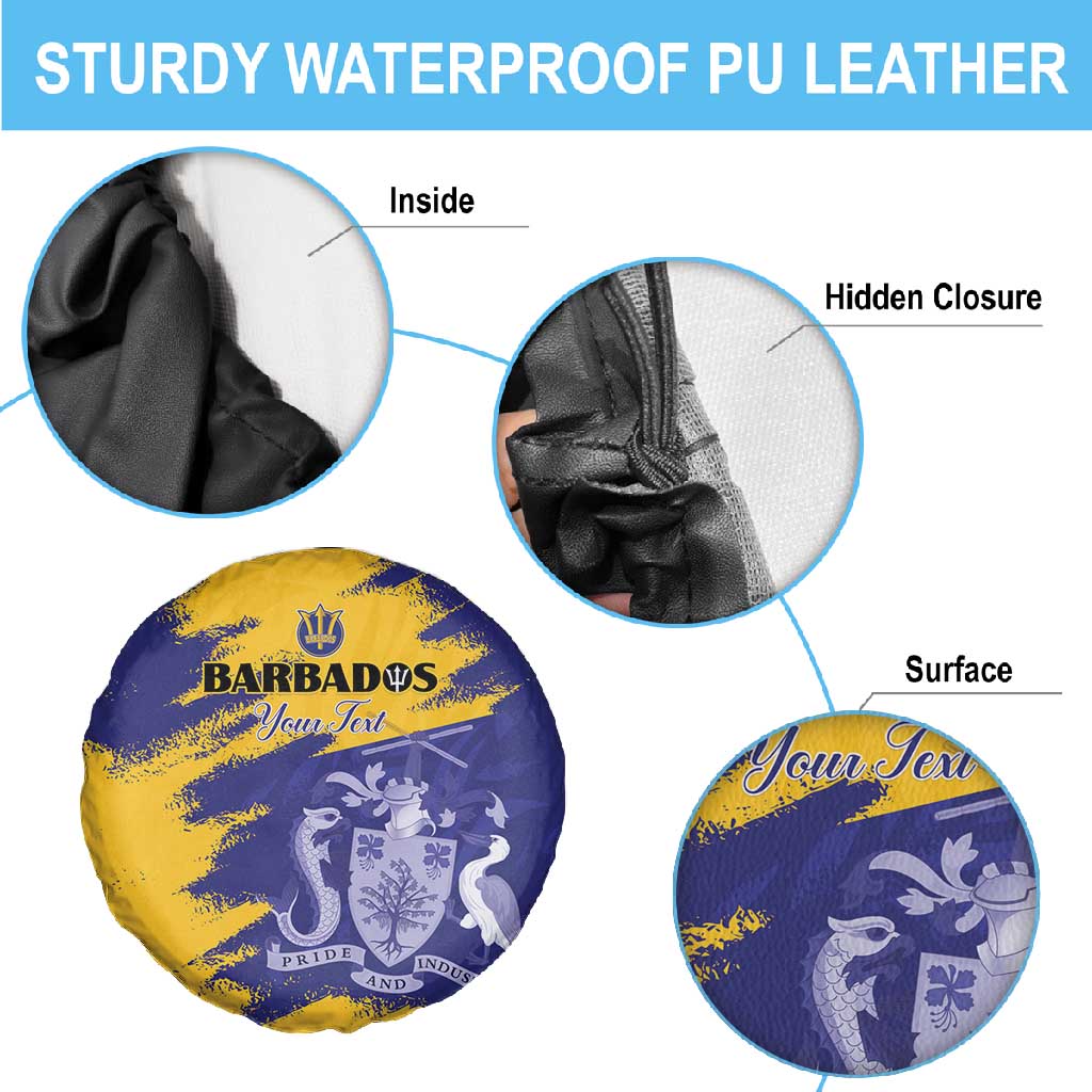 Barbados Royals Cricket Custom Spare Tire Cover Coat Of Arms Flag Style - African Pride