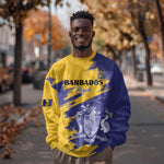 Barbados Royals Cricket Custom Sweatshirt Coat Of Arms Flag Style - African Pride