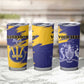 Barbados Royals Cricket Custom Tumbler Cup Coat Of Arms Flag Style - African Pride