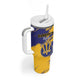 Barbados Royals Cricket Custom Tumbler With Handle Coat Of Arms Flag Style - African Pride