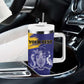 Barbados Royals Cricket Custom Tumbler With Handle Coat Of Arms Flag Style - African Pride