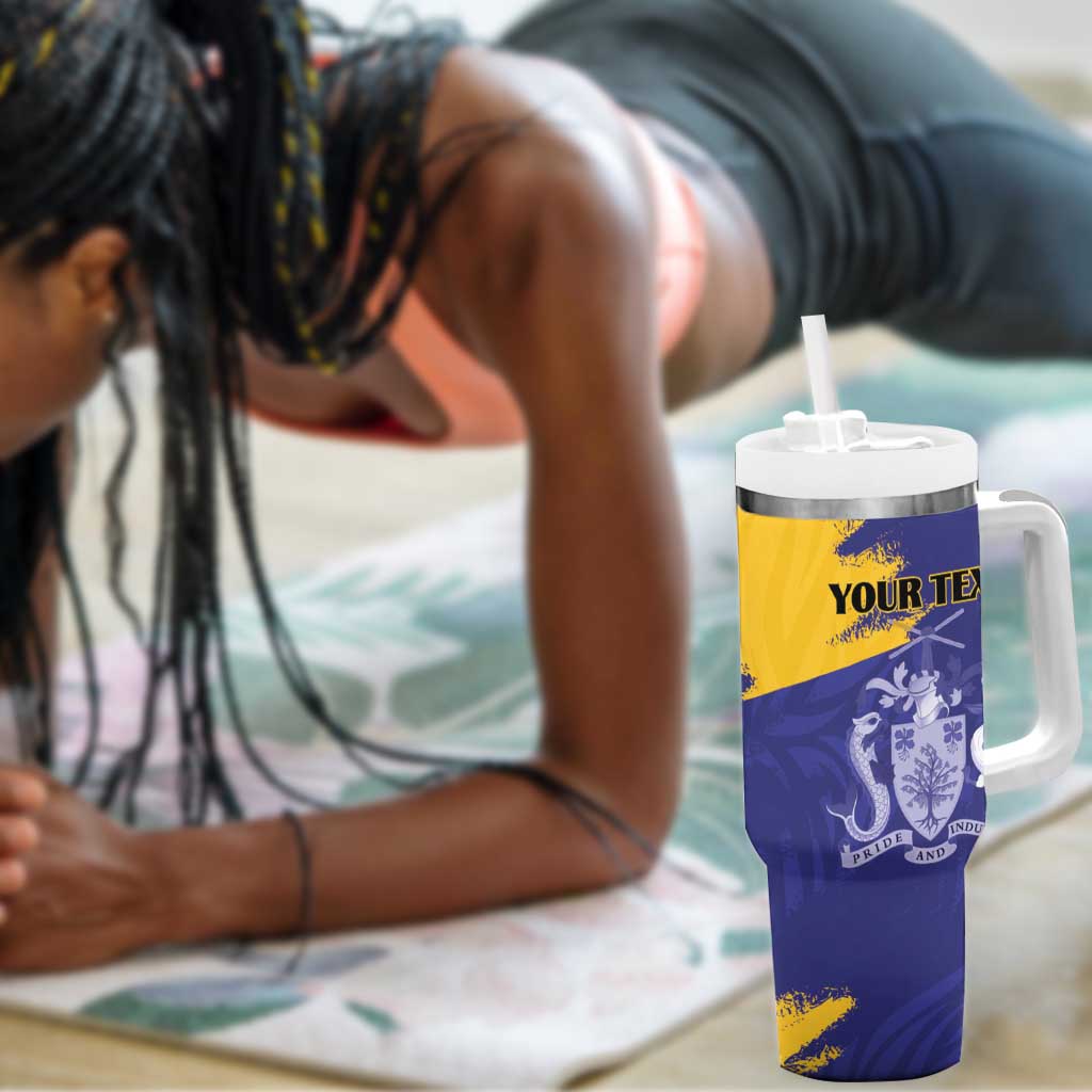 Barbados Royals Cricket Custom Tumbler With Handle Coat Of Arms Flag Style - African Pride