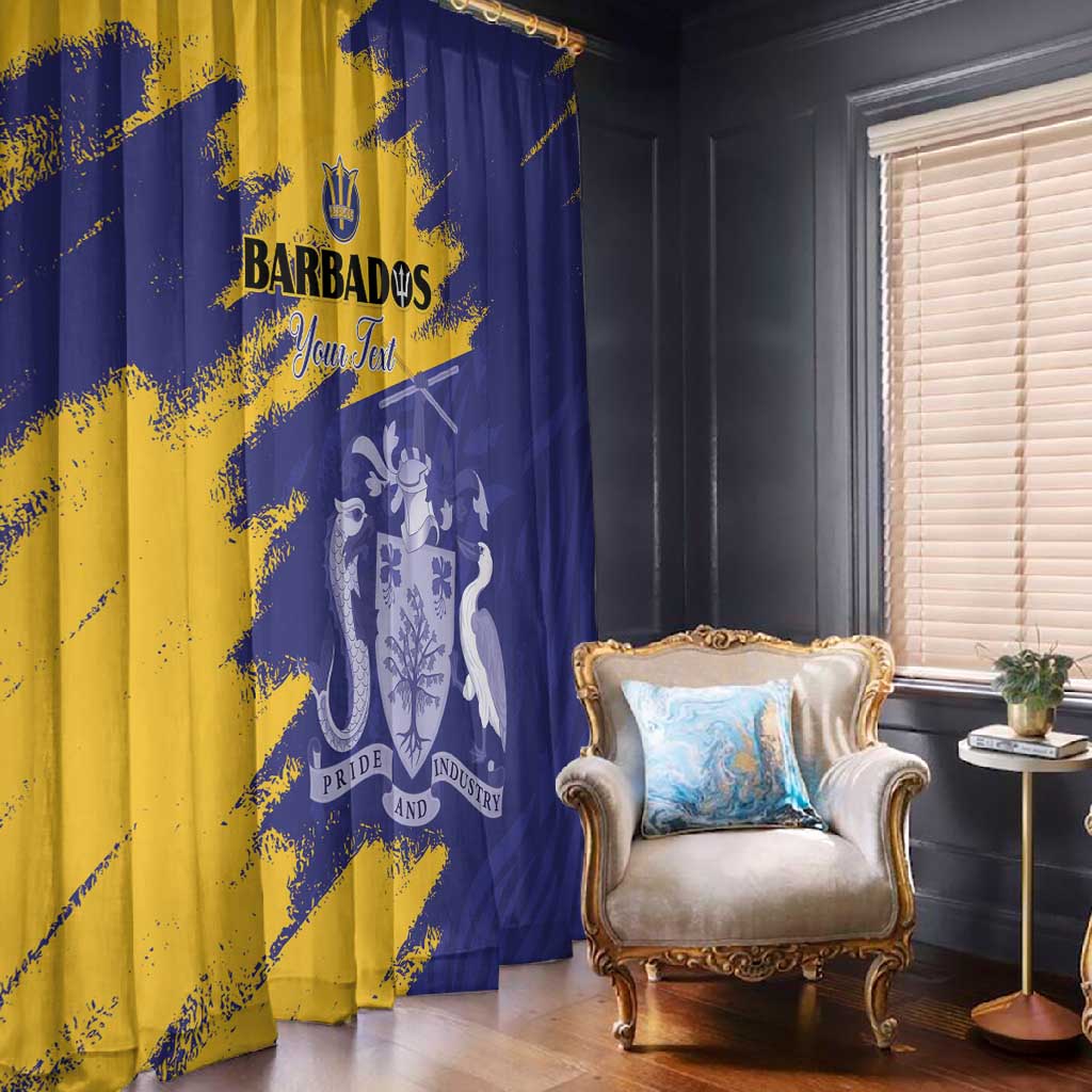 Barbados Royals Cricket Custom Window Curtain Coat Of Arms Flag Style - African Pride
