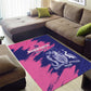 Barbados Royals Cricket Custom Area Rug Coat Of Arms Pink - Blue Color - African Pride