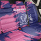 Barbados Royals Cricket Custom Back Car Seat Cover Coat Of Arms Pink - Blue Color - African Pride