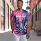Barbados Royals Cricket Custom Baseball Jersey Coat Of Arms Pink - Blue Color - African Pride