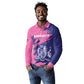 Barbados Royals Cricket Custom Long Sleeve Polo Shirt Coat Of Arms Pink - Blue Color - African Pride