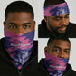 Barbados Royals Cricket Neck Gaiter Coat Of Arms Pink - Blue Color - African Pride