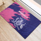 Barbados Royals Cricket Custom Rubber Doormat Coat Of Arms Pink - Blue Color - African Pride