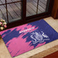 Barbados Royals Cricket Custom Rubber Doormat Coat Of Arms Pink - Blue Color - African Pride