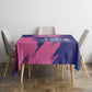 Barbados Royals Cricket Custom Tablecloth Coat Of Arms Pink - Blue Color - African Pride