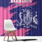 Barbados Royals Cricket Custom Window Curtain Coat Of Arms Pink - Blue Color - African Pride