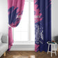 Barbados Royals Cricket Custom Window Curtain Coat Of Arms Pink - Blue Color - African Pride
