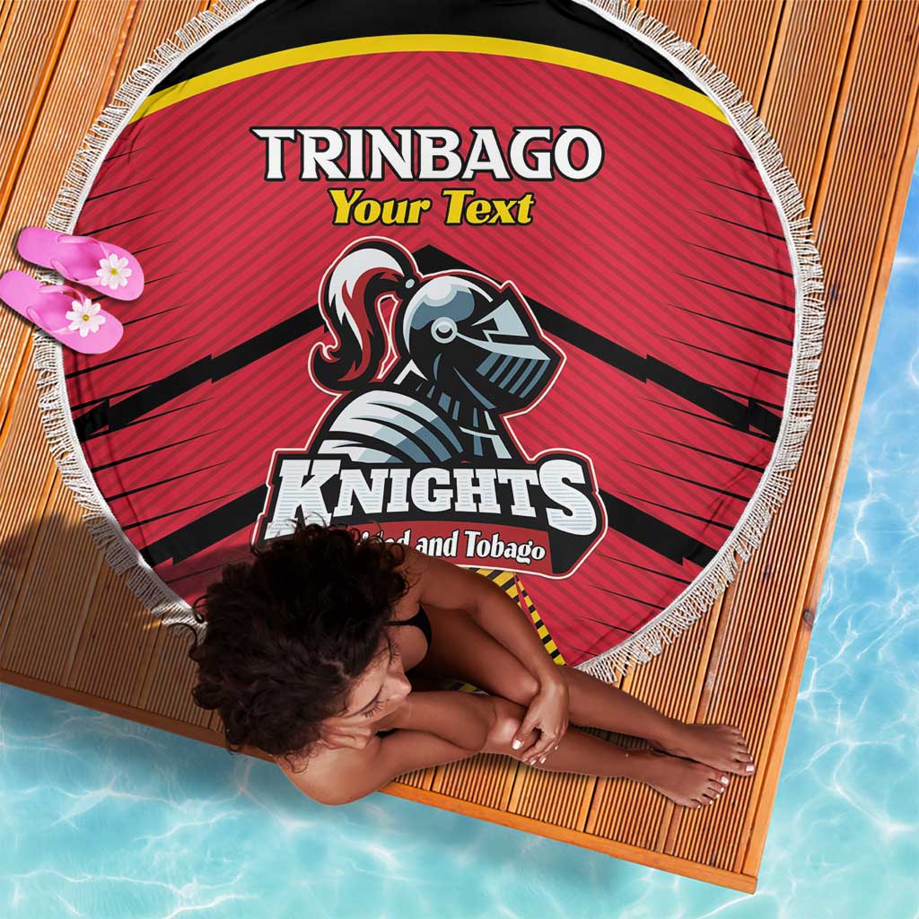 Trinidad and Tobago Cricket Custom Beach Blanket Trinbago Strong - African Pride