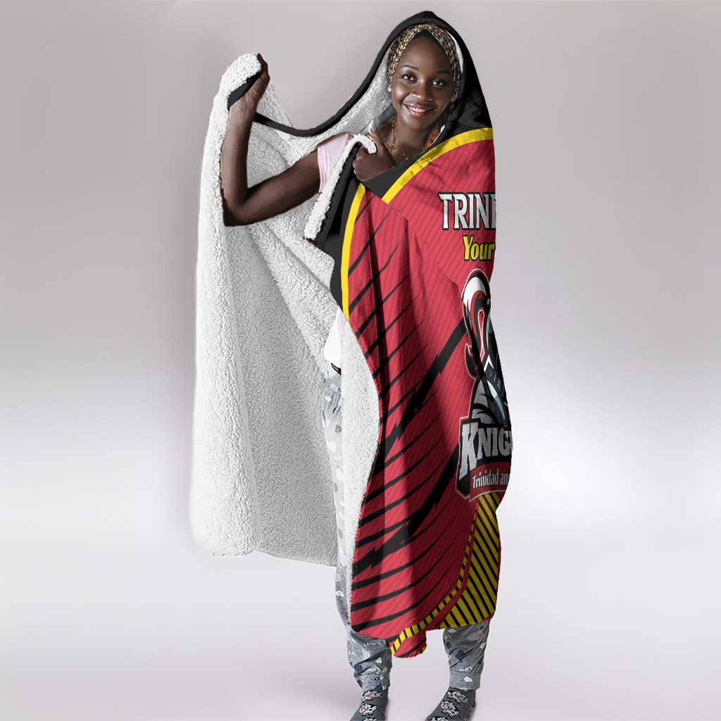 Trinidad and Tobago Cricket Custom Hooded Blanket Trinbago Strong - African Pride