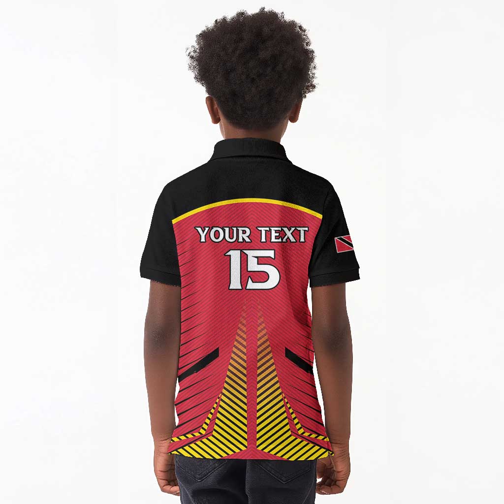 Trinidad and Tobago Cricket Custom Kid Polo Shirt Trinbago Strong - African Pride