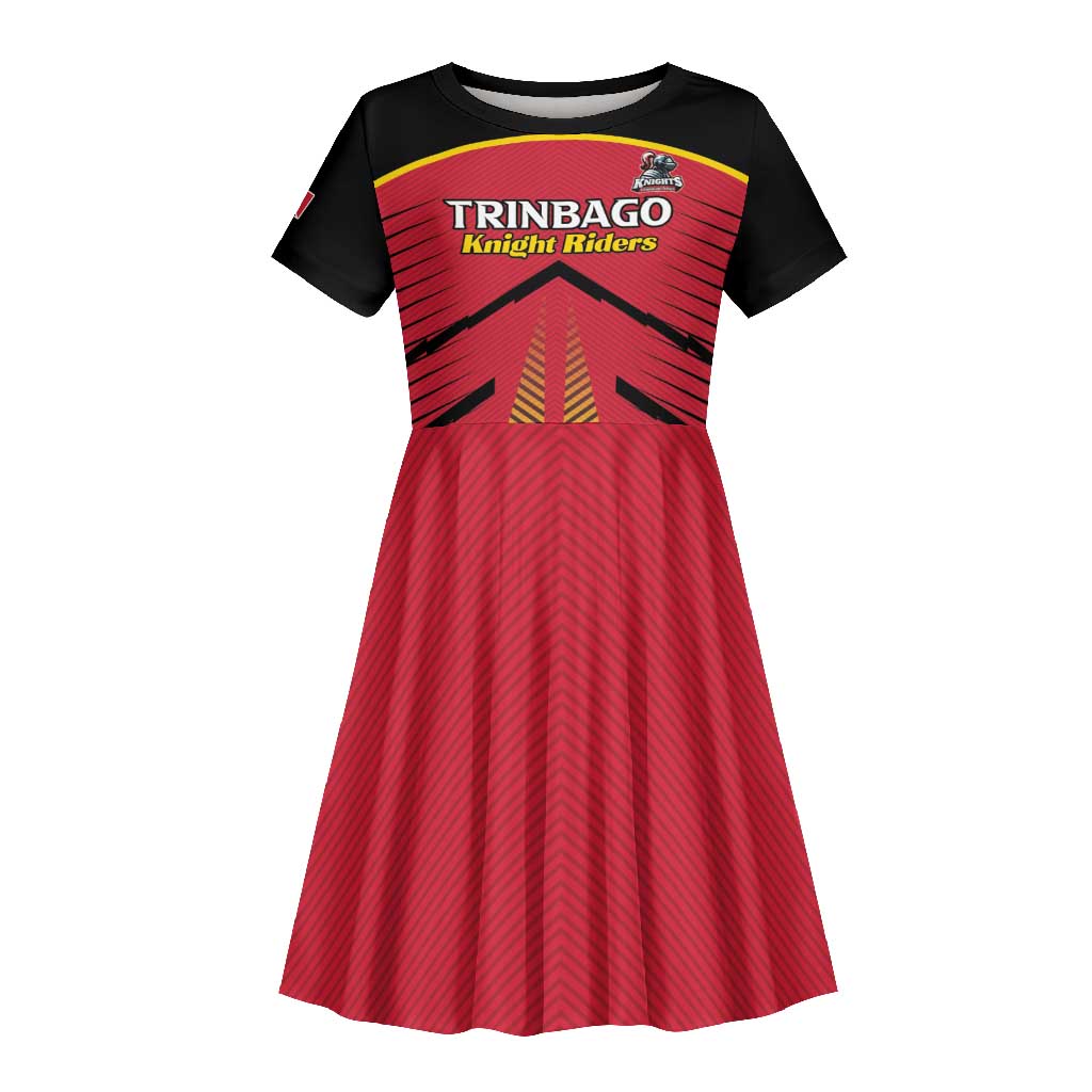 Trinidad and Tobago Cricket Custom Kid Short Sleeve Dress Trinbago Strong - African Pride