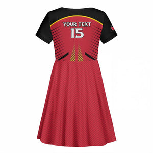 Trinidad and Tobago Cricket Custom Kid Short Sleeve Dress Trinbago Strong - African Pride