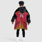 Trinidad and Tobago Cricket Custom Kid Wearable Blanket Hoodie Trinbago Strong - African Pride