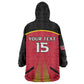 Trinidad and Tobago Cricket Custom Kid Wearable Blanket Hoodie Trinbago Strong - African Pride