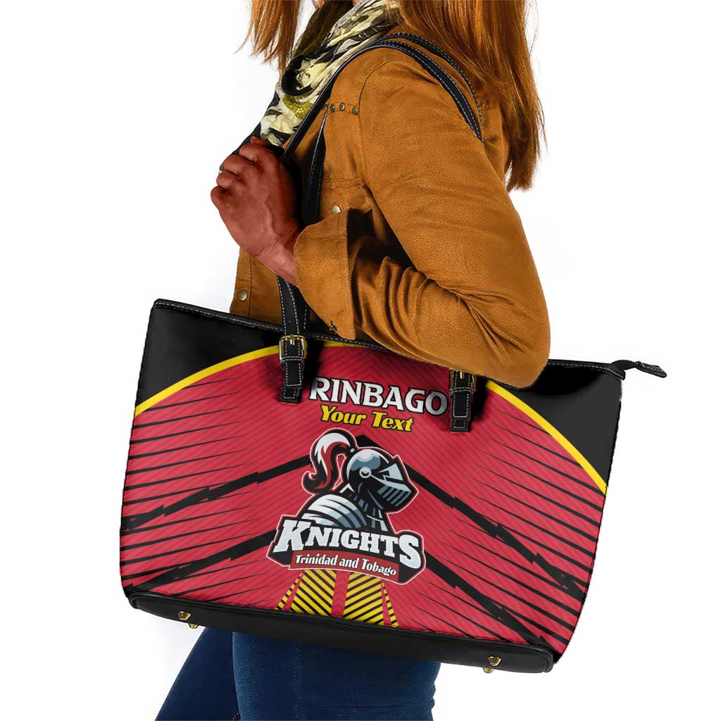 Trinidad and Tobago Cricket Custom Leather Tote Bag Trinbago Strong - African Pride
