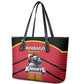 Trinidad and Tobago Cricket Custom Leather Tote Bag Trinbago Strong - African Pride