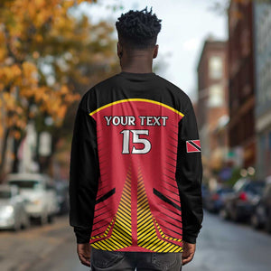 Trinidad and Tobago Cricket Custom Long Sleeve Shirt Trinbago Strong - African Pride
