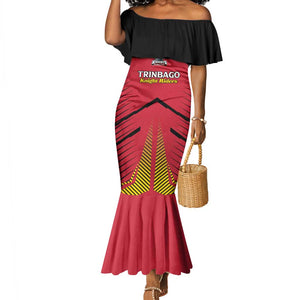 Trinidad and Tobago Cricket Custom Mermaid Dress Trinbago Strong - African Pride