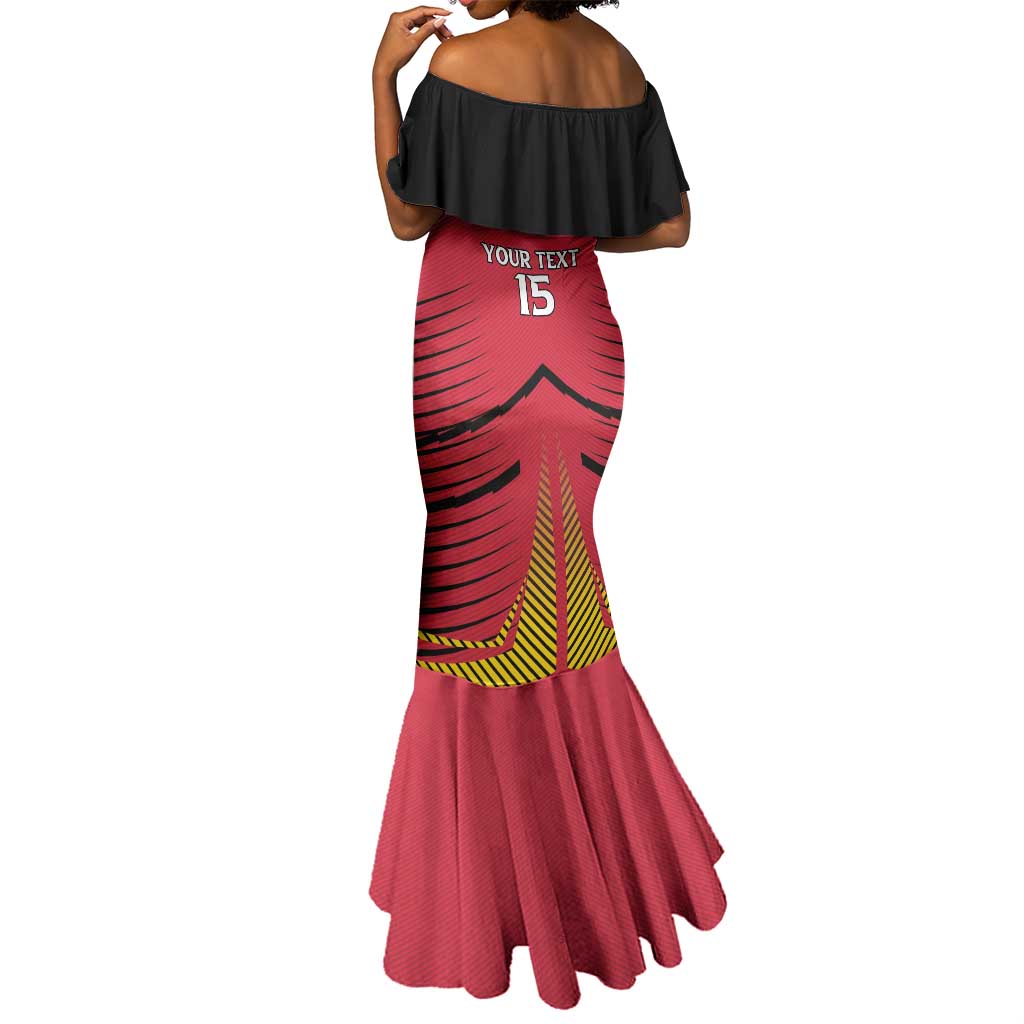Trinidad and Tobago Cricket Custom Mermaid Dress Trinbago Strong - African Pride